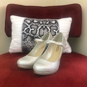 Silver Sparkle High Heels